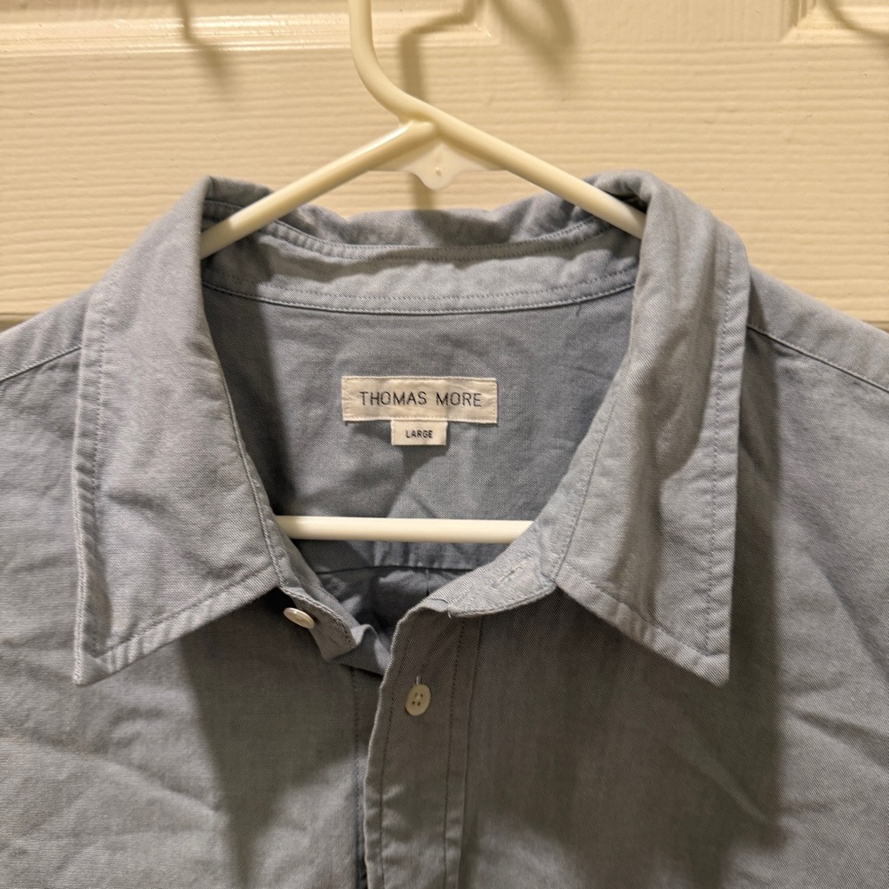 Blue button down flannel